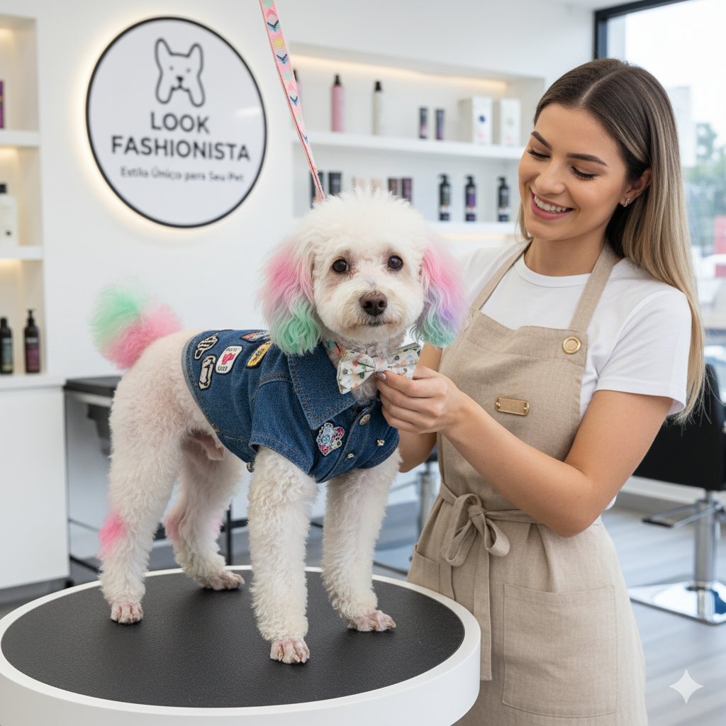 Look diferenciado para deixar o animal bonito e fashion.